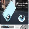 Coque arrière Phonesta HardFrost pour Motorola Moto G35 - Bleu mat 1