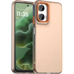 Coque arrière Phonesta HardFrost pour Motorola Moto G35 - Orange mat