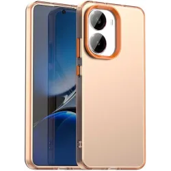 Coque arrière Phonesta HardFrost pour Xiaomi Poco X7 Pro - Orange mat