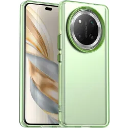 Coque arrière Phonesta HardFrost pour HONOR Magic7 Lite - Vert mat