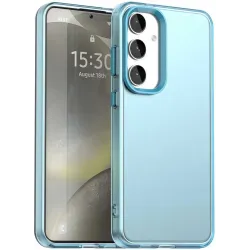 Coque arrière Phonesta HardFrost pour Samsung Galaxy S25 FE - Bleu mat