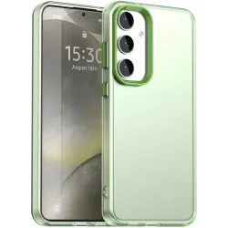 Coque arrière Phonesta HardFrost pour Samsung Galaxy S25 FE - Vert mat