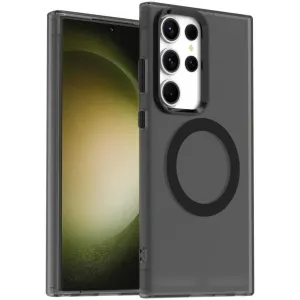 Coque arrière Phonesta HardFrost avec MagSafe pour Samsung Galaxy S23 Ultra - Noir mat