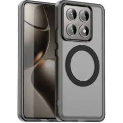 Coque arrière Phonesta HardFrost avec MagSafe pour Xiaomi 14T - Noir mat