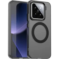 Coque arrière Phonesta HardFrost avec MagSafe pour Xiaomi 15 Pro - Noir mat