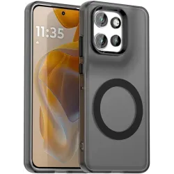 Coque arrière Phonesta HardFrost avec MagSafe pour Motorola Edge 60 Neo/Edge 50 Neo / ThinkPhone 25 - Noir mat