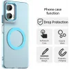 Coque arrière Phonesta HardFrost avec MagSafe pour Motorola Moto G35 - Bleu mat 1
