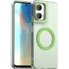 Coque arrière Phonesta HardFrost avec MagSafe pour Motorola Moto G35 - Vert mat 0