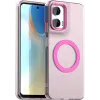 Coque arrière Phonesta HardFrost avec MagSafe pour Motorola Moto G35 - Rose mat 0