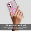 Coque arrière Phonesta HardFrost avec MagSafe pour Motorola Moto G35 - Rose mat 4