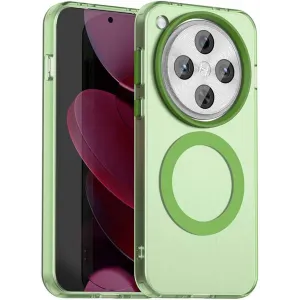 Coque arrière Phonesta HardFrost avec MagSafe pour Oppo Find X8 Pro - Vert mat