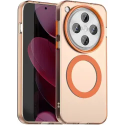 Coque arrière Phonesta HardFrost avec MagSafe pour Oppo Find X8 Pro - Orange mat