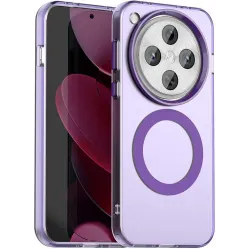 Coque arrière Phonesta HardFrost avec MagSafe pour Oppo Find X8 Pro - Violet mat