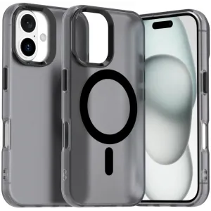 Coque arrière Phonesta HardFrost avec MagSafe pour Apple iPhone 16 - Noir mat
