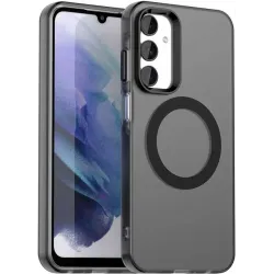 Coque arrière Phonesta HardFrost avec MagSafe pour Samsung Galaxy A25 - Noir mat