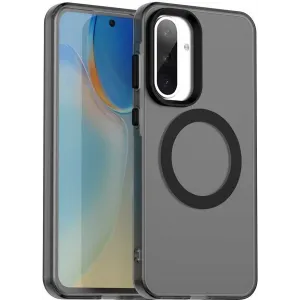 Coque arrière Phonesta HardFrost avec MagSafe pour Samsung Galaxy A36/A56 - Noir mat