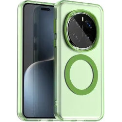 Coque arrière Phonesta HardFrost avec MagSafe pour HONOR Magic7 Pro - Vert mat
