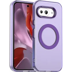 Coque arrière Phonesta HardFrost avec MagSafe pour Google Pixel 9a - Violet mat