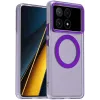 Coque arrière Phonesta HardFrost avec MagSafe pour Xiaomi Poco X6 Pro - Violet mat