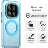 Coque arrière Phonesta HardFrost avec MagSafe pour Xiaomi Redmi Note 14 Pro 5G / Xiaomi Poco X7 - Bleu mat 2