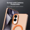 Coque arrière Phonesta HardFrost avec MagSafe pour Samsung Galaxy S25 Edge - Orange mat 7