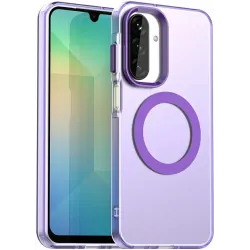 Coque arrière Phonesta HardFrost avec MagSafe pour Samsung Galaxy A17/A26 - Violet mat