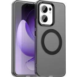 Coque arrière Phonesta HardFrost avec MagSafe pour Oppo Reno13 F 4G/5G / Reno13 FS 5G - Noir mat