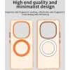 Coque arrière Phonesta HardFrost avec MagSafe pour Xiaomi Redmi Note 14 Pro 4G - Orange mat 5