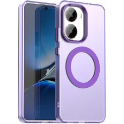 Coque arrière Phonesta HardFrost avec MagSafe pour Xiaomi Poco X7 Pro - Violet mat