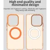 Coque arrière Phonesta HardFrost avec MagSafe pour Xiaomi Redmi Note 14 4G - Orange mat 5