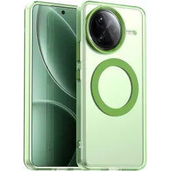 Coque arrière Phonesta HardFrost avec MagSafe pour Xiaomi Poco F7 Ultra - Vert mat