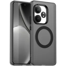 Coque arrière Phonesta HardFrost avec MagSafe pour Realme GT 6 - Noir mat