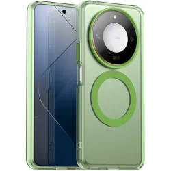 Coque arrière Phonesta HardFrost avec MagSafe pour HONOR X9c Smart - Vert mat