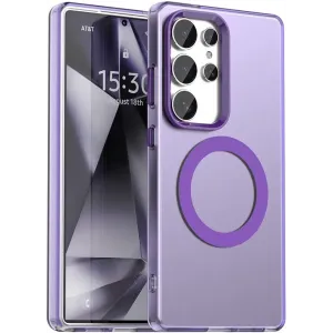 Coque arrière Phonesta HardFrost avec MagSafe pour Samsung Galaxy S25 Ultra - Violet mat