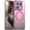 Coque arrière Phonesta HardFrost avec MagSafe pour Xiaomi 14T Pro - Rose mat