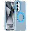 Coque arrière Phonesta HardFrost avec MagSafe pour Samsung Galaxy S25/S24 - Bleu mat 0