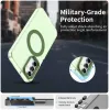 Coque arrière Phonesta HardFrost avec MagSafe pour Samsung Galaxy A35 - Vert mat 2