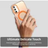 Coque arrière Phonesta HardFrost avec MagSafe pour Samsung Galaxy A35 - Orange mat 5