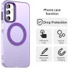 Coque arrière Phonesta HardFrost avec MagSafe pour Samsung Galaxy A35 - Violet mat 4
