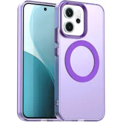 Coque arrière Phonesta HardFrost avec MagSafe pour Oppo Reno14 - Violet mat