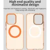 Coque arrière Phonesta HardFrost avec MagSafe pour Oppo Reno14 F/FS - Orange mat 3