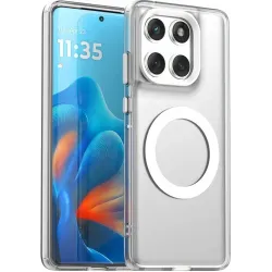 Coque arrière Phonesta HardFrost avec MagSafe pour Motorola Edge 60 / Edge 60 Fusion - Blanc mat