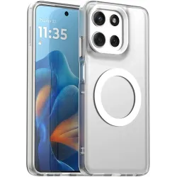 Coque arrière Phonesta HardFrost avec MagSafe pour Motorola Moto G56 - Blanc mat