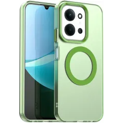 Coque arrière Phonesta HardFrost avec MagSafe pour Xiaomi Redmi 15C / Xiaomi Poco C85 - Vert mat