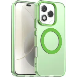 Coque arrière Phonesta HardFrost avec MagSafe pour HONOR 400 Lite - Vert mat