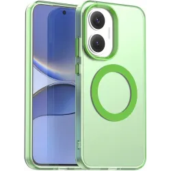 Coque arrière Phonesta HardFrost avec MagSafe pour Xiaomi Poco F7 - Vert mat
