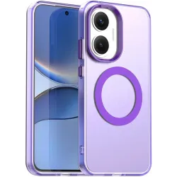 Coque arrière Phonesta HardFrost avec MagSafe pour Xiaomi Poco F7 - Violet mat