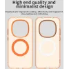 Coque arrière Phonesta HardFrost avec MagSafe pour Xiaomi Redmi Note 15 Pro 5G - Orange mat 3