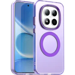 Coque arrière Phonesta HardFrost avec MagSafe pour Xiaomi Redmi Note 15 Pro 5G - Violet mat