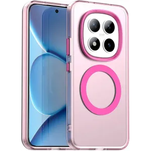 Coque arrière Phonesta HardFrost avec MagSafe pour Xiaomi Redmi Note 15 Pro Plus / Xiaomi Poco M8 Pro - Rose mat